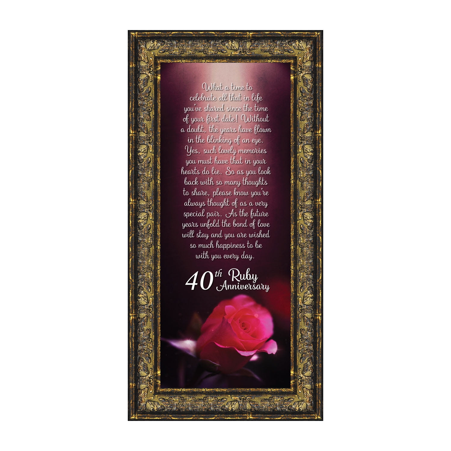 40th Anniversary Gifts for Parents, Ruby 40th Anniversary ...
