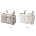 thumbnail image 4 of Bedside Caddy Hanging Organizer Storage, Caddy Shelf Baskets for Bunk and Hospital Beds, Dorm Rooms Bed Rails Dormitory Supplies, 4 of 9