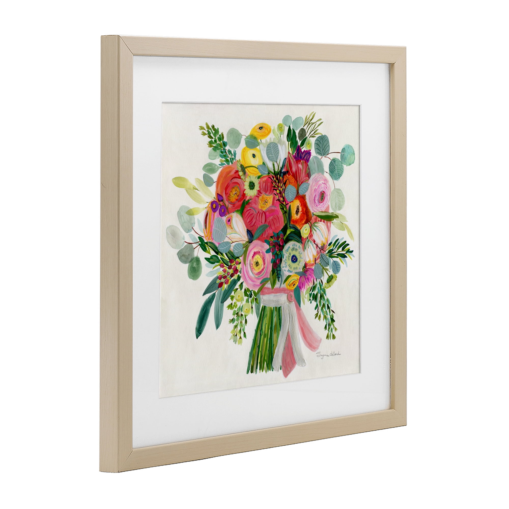 Stupell Industries Constant Friend Bouquet Birch Framed Print Under Glass, design by Suzanne Allard