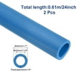 thumbnail image 2 of 2pcs Pipe Insulation Foam Tube Lagging Insulation 32mm(1 1/4") ID 44mm OD 24" Heat Preservation Blue, 2 of 7
