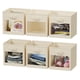 thumbnail image 1 of SpaceAid Cubos de almacenamiento con ventanas transparentes, juego de 6 contenedores de tela, cestas plegables de 11 pulgadas, cajas para armario, estante o organizador de almacenamiento en cubos, col, 1 of 5