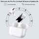 thumbnail image 4 of Estuche de carga inalámbrica compatible con AirPods Pro 3, estuche de reemplazo para cargador AirPods Pro 3a generación con función de emparejamiento Bluetooth, sin audífonos, blanco, 4 of 7
