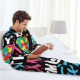 thumbnail image 6 of Sikiie I Love My Autism Mens Pajama Set, Soft Warm Long Sleeve Sleepwear, Cozy Button-Down Pjs for Men-XX-Large, 6 of 7