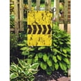 thumbnail image 2 of NUDECOR Traffic Road Sign Car Place Black Arrows on Yellow Danger Warning Rectangular Construction Pattern Garden Flag Decorative Flag House Banner 12x18 inch, 2 of 2