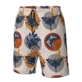 thumbnail image 4 of Balery Vintage Botanical Butterfly Art Traje de Baño Estilo Hawaiano para Hombre, Shorts de Secado Rápido con Bolsillos-Medium, 4 of 6