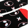 thumbnail image 4 of Urban-Peacock Men's Novelty Fun Socks - Aliens - Black - 1 Pair, 4 of 5