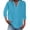 Sky Blue, variant on yunLCZ Womens Long Sleeve Shirts Cotton Linen Shirts For Women Summer Button Down Tops 3/4 Length Sleeve Casual Blouses Oversized Tshirts 2025 Spring Summer Outfits 3761