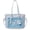 Blue, variant on Ita Crossbody Tote Bag, Pin Display Bag with Insert, Cute Messenger Bag, Tote Bags with Zipper Ruffle, Y2k Aesthetic Trendy