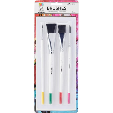 UPC: 0789541055761 | Ranger Detail Brush Set: 4-Piece Pack for Precision Painting with Round  Fine Point  and Flat Brushes