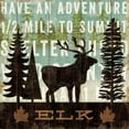 thumbnail image 2 of Mullan, Michael 20x20 Black Ornate Wood Framed with Double Matting Museum Art Print Titled - Simple Living Elk, 2 of 4