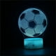 thumbnail image 2 of Bonita luz nocturna de fútbol de ensueño para niños, lámpara de ilusión 3D, cambio de 16 colores con Control remoto, decoración de habitación, regalos para niños y niñas, 2 of 5