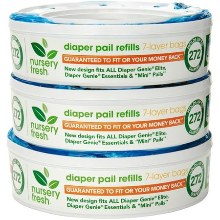 Munchkin Fresh Refill for Diaper Genie 3 ea (Pack of 4)