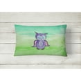 thumbnail image 2 of Carolines Treasures BB7429PW1216 Purple Owl Watercolor Canvas Fabric Decorative Pillow  12H x16W multicolor, 2 of 3