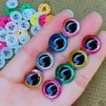 thumbnail image 2 of 20 piezas de ojos de seguridad de plástico con purpurina 3D para juguetes de crochet Amigurumi Diy Mix al por mayor de varios tamaños para hacer muñecas de juguete 10/12/14/16/18/20/22 mm, 2 of 5