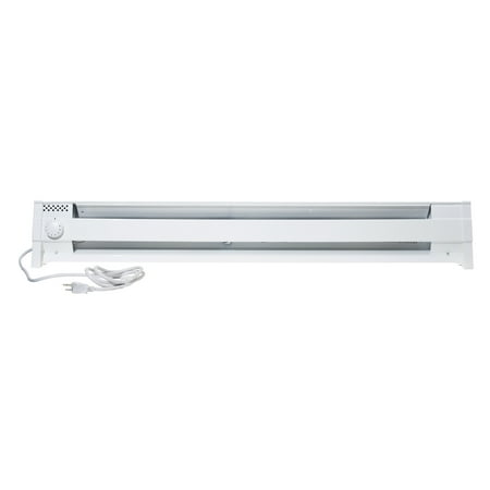 

Cadet 49 in. Plug-in Portable Electric Baseboard Heater White 120V w/6ft cord 175 sq. ft.