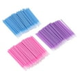 thumbnail image 1 of EeaseMX 300 microaplicadores desechables para extensiones de pestañas, hisopos de algodón, microcepillos (100 talla L azul + 100 talla S morado + 100 talla S rosa), 1 of 7