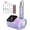 Purple, variant on Cordless Electric Nail Drill,Two-in-one Nail File Kit with Built-in Nail Polish Lamp,35000 RPM for Salon & Home Use,Gift