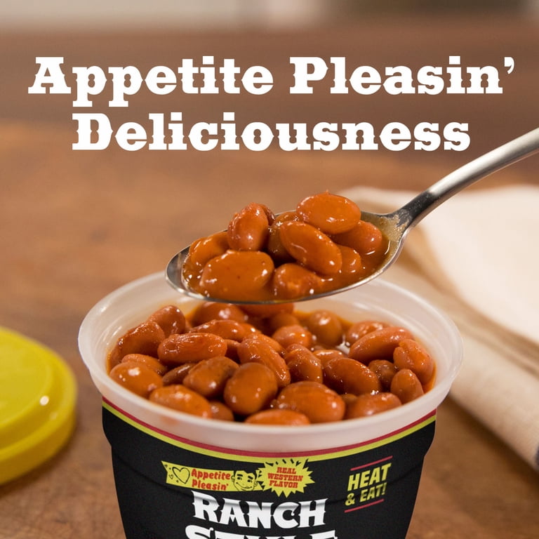 Ranch Style Pinto Beans Microwavable Cups, 7.25 oz, Aluminum