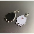thumbnail image 3 of 2PCS Dog Keychain Ring Pendants, Cute Pet Mini Dog Memorial Keyring Metal Lightweight Dog Keychain Gift 12#-Pomeranian, 3 of 5