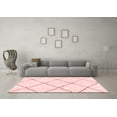 thumbnail image 3 of Ahgly Company Machine Washable Indoor Square Solid Red Modern Area Rugs, 7' Square, 3 of 4