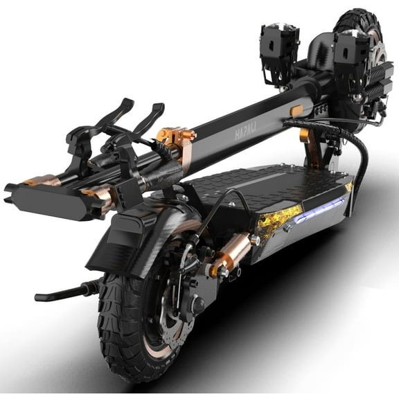 Off Road Electric Scooter,  31Mph & 31Miles Range | 48V 15AH Battery, 1200W Motor | 11" Off-Road Tires, Double Suspension, Side Lights