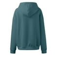 thumbnail image 4 of WEAIXIMIUNG Chandails en Molleton pour Femmes Sans Capuche avec Graphiques Mode Décontractée Couleur Unie Pull Ample à Manches Longues Patchwork, 4 of 6