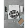 thumbnail image 3 of Life Is Short Hot Air Balloon T-Shirt Men -Image by Shutterstock, Male XX-Large, 3 of 4