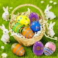 thumbnail image 3 of 72Pcs Pre-Filled Plastic Easter Eggs 2.36", 6 Different Styles, for Easter Hunt, Party Favors, Classroom Prizes & Decor, 3 of 6