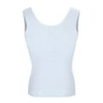 thumbnail image 3 of Mens Body Shaper Stomach Compression Shirt Undershirt Shapewear Gynecomastia Tummy Control Workout Tank Tops,White,L, 3 of 5