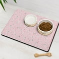 thumbnail image 3 of Dog Food Mat for Pet Dog Food Mat, Dog Mat for Food and Water, Pet Dog Cat Bowl Mat, Non-Slip Super Absorbent Cat Feeding Mat with Pink Cherry Blossom,16inx24in, 3 of 7
