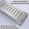 thumbnail image 4 of Étagère de Douche Auto-adhésif, Étagère Salle de Bain sans Perçage SUS304 Acier Inoxydable Adhésive Panier de Douche, Nickel Brossé 30CM, 4 of 5