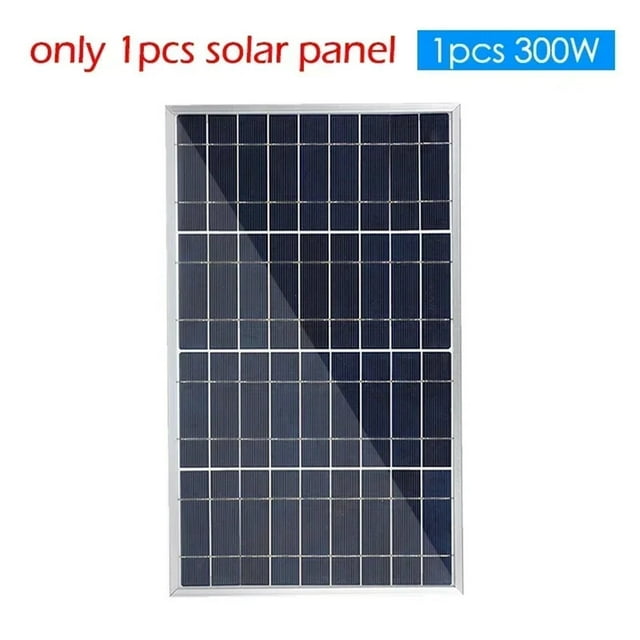 18V Solar Panel Kit Complete 300/600W Polycrystalline USB Power Portable Outdoor Recharable Solar Cell nerator For Camping ,Multi Purpose