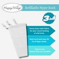 thumbnail image 4 of Happy Wings 3 Pack Refillable Instant Mesh Sock Feeder for Wild Bird Seed (for Nyjer & Finch Blend) - Dry, 4 of 8