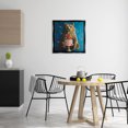thumbnail image 2 of Stupell Industries Bear with Sweet Dessert Cake Animals Painting Black Floater Framed Canvas Art Print Wall Art, 25 x 25, 2 of 9