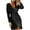 Black, variant on YWDJ Holiday Holiday Cocktail Dresses for Women Sparkly Stitching Sequin Hip Wrap Tight Split Evening Black M