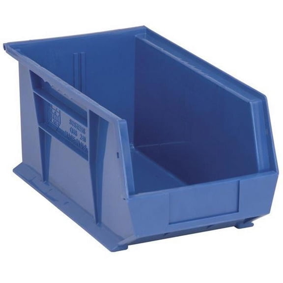 Ultra Stack & Hang Bin, Blue - 14.75 x 8.25 x 7 in.