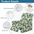 thumbnail image 5 of Xoenoiee White Flower Pattern Recliner Slipcovers with Arms 4 Pieces Lazyboy Recliner Chair Cover Non Slip Recliner Slip Covers for Recliner Chair with Pockets Furniture Protector for Living Room, 5 of 7