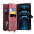 thumbnail image 4 of Wallet Case Compatible with  13 Mini  2 in 1 Wallet Protective Flip Cover with Detachable Magnetic Wallet  PU Leather Wallet with Lanyard  12 Card Slots, 4 of 12