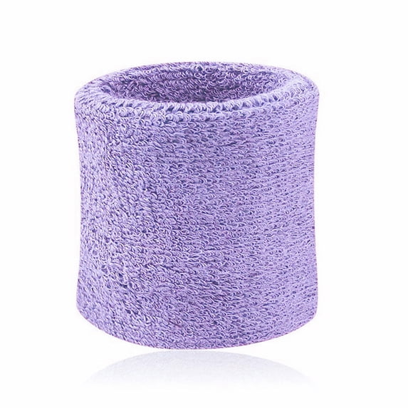 Naierhg 2Pcs Sports Wristband Solid Color Absorbent Cotton Breathable Quick Dry Sweatband for Tennis
