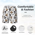 thumbnail image 5 of Haiem French Bulldog3 Mens Swim Trunks with Compression Liner 2 in 1 Swimming Shorts Stretch Swimwear Quick Dry,Board Shorts-Medium, 5 of 9