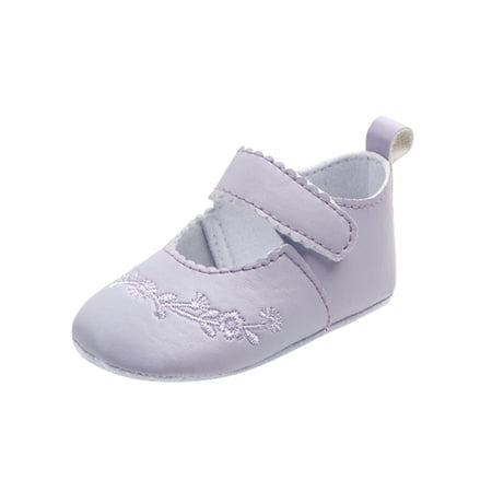 

Daeful Infant Baby Girls Boys Shoes Soft Sole Toddler Slip On Newborn Crib Moccasins Casual Sneaker Boy s Flat Lazy Loafers First Walkers Shoes Light Purple 12-18 months