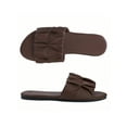 thumbnail image 7 of Women's Square Toe Pleated Sandals - Summer Slippers with Effortless Flat Style, 7 of 7