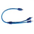 thumbnail image 2 of 6 piezas de conexión de audio para cable adaptador divisor de 1 RCA hembra a 2 RCA macho, 2 of 4