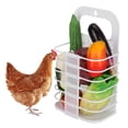 thumbnail image 4 of Cesta plegable para alimentar pollos, juguete colgante para verduras y frutas, para entrenamiento de alimentación., 4 of 14