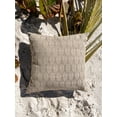 thumbnail image 4 of Summer Flora Mocha Indoor Outdoor Pillow 20x20, 4 of 12
