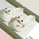 thumbnail image 5 of Pantuflas para perro con ojos grandes, antideslizantes, ligeras, regalos para hombres y mujeres (blanco 40-41), 5 of 8