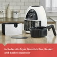 thumbnail image 3 of BLACK+DECKER Purify 2-Liter Air Fryer, White/Black, HF100WD, 3 of 5