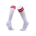thumbnail image 2 of Youkk Chaussettes de Sport Durables et Élastiques pour Joueurs de Hockey et de Football Chaussettes de Sport pour Femmes Chaussettes de Football Rayures Rouges, 2 of 6