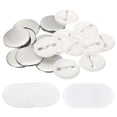 thumbnail image 1 of Suministros en blanco para hacer botones Uxcell 50 piezas de partes redondas para máquina de hacer botones de 1.72 pulgadas, 1 of 5