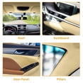 thumbnail image 3 of Unique Bargains 150x Suede Headliner Fabric 12"x57" Foam Back for Car Interior Roof Repair Beige 76" L × 57" W, 3 of 8